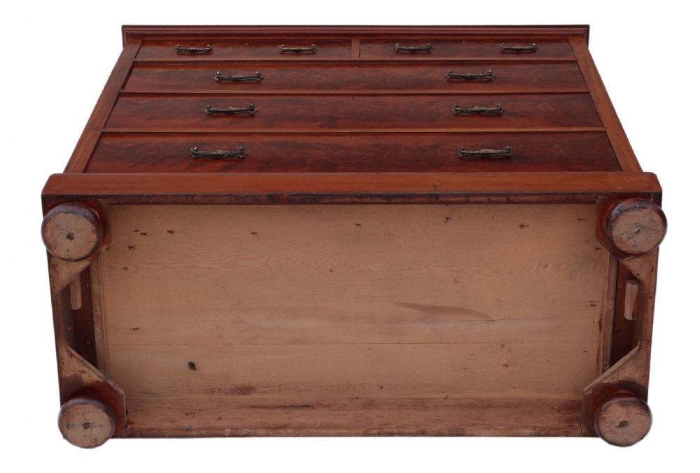 Victorian C1900 flame mahogany chest of drawers View IX