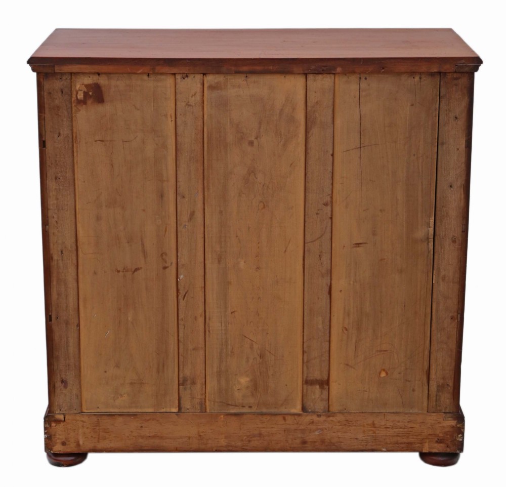 Victorian C1900 flame mahogany chest of drawers View X