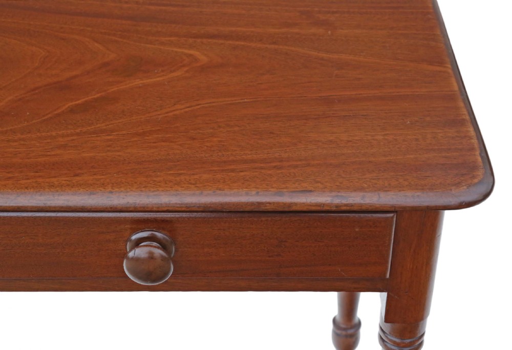 Victorian mahogany writing table desk dressing View IV