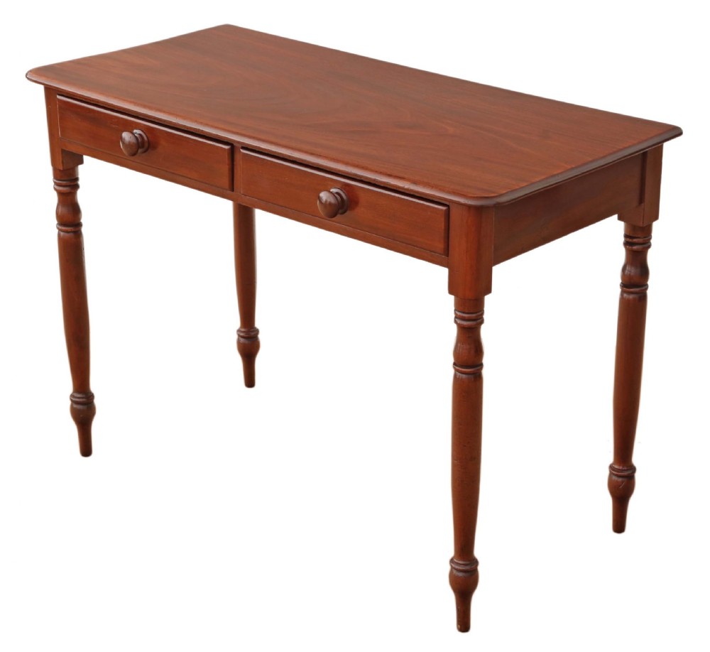 Victorian mahogany writing table desk dressing View VI