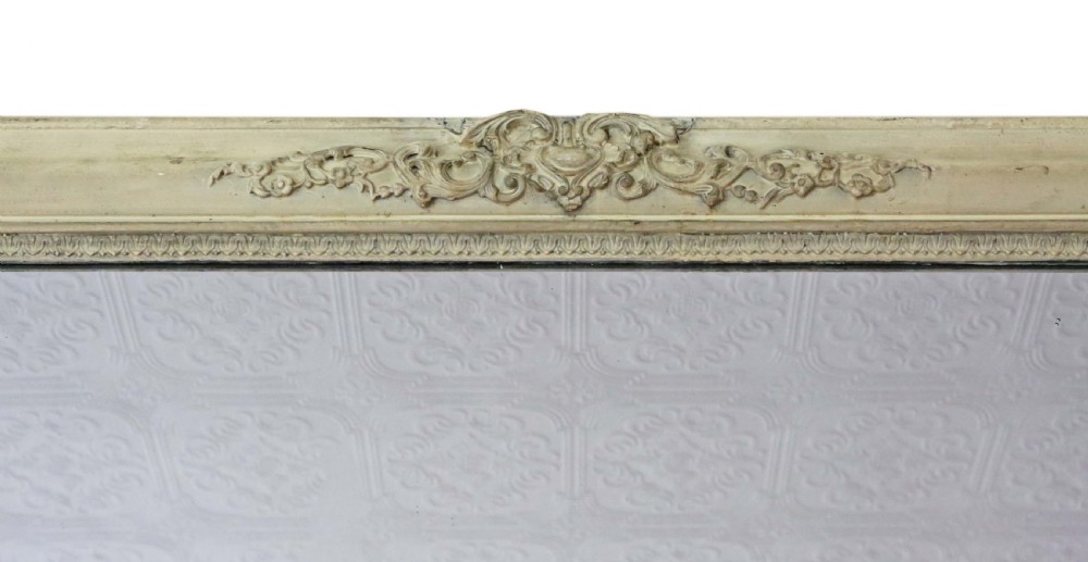 19th Century painted overmantle wall mirror  View IV