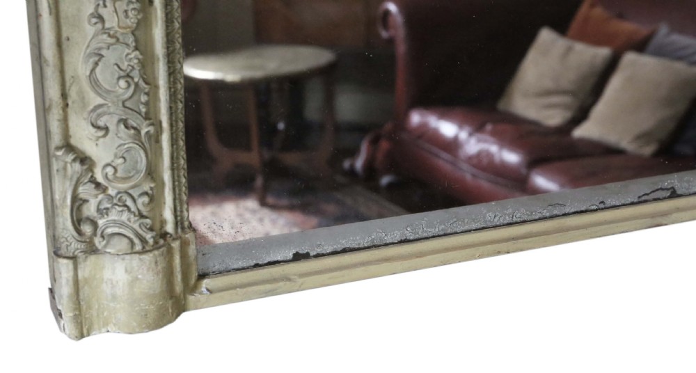 19th Century painted overmantle wall mirror  View VIII