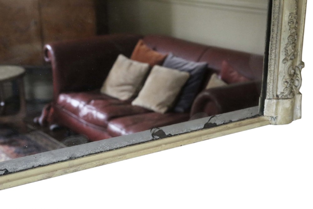 19th Century painted overmantle wall mirror  View XI