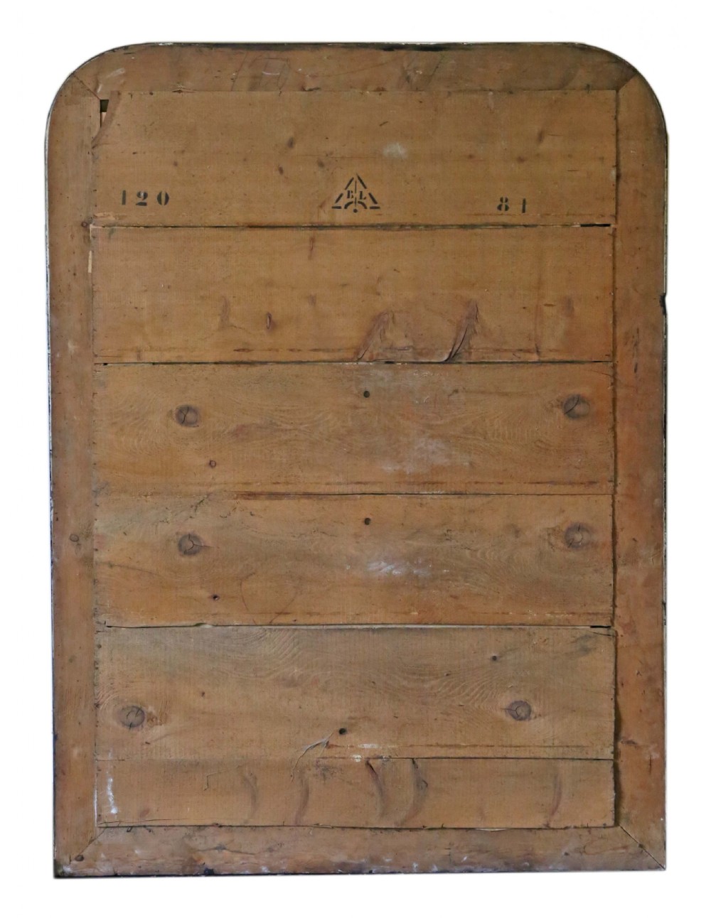 Very large 19th Century ebonised and gilt finish overmantle wall mirror View VI