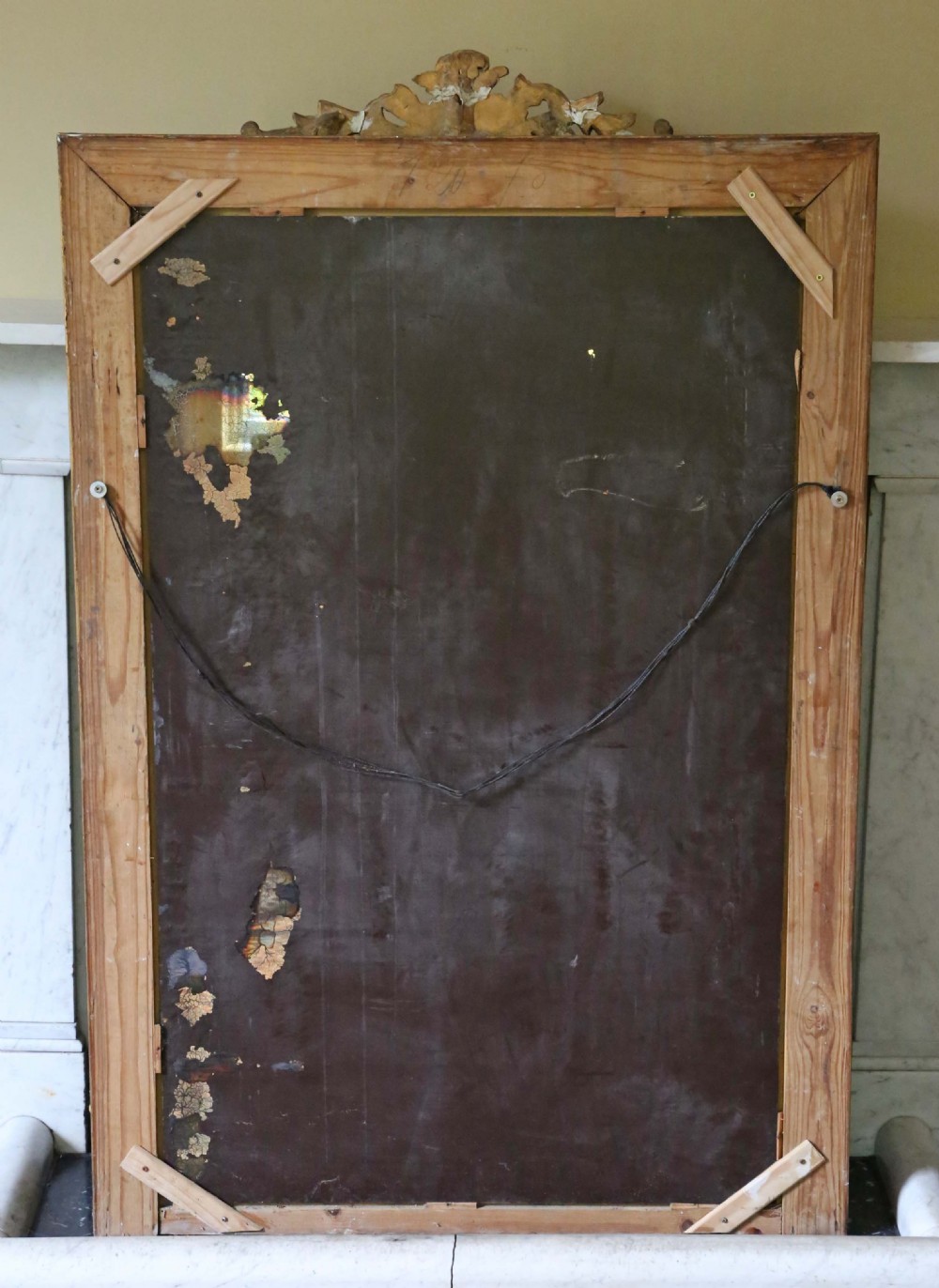 Large 19th Century French gilt overmantle wall mirror View VII