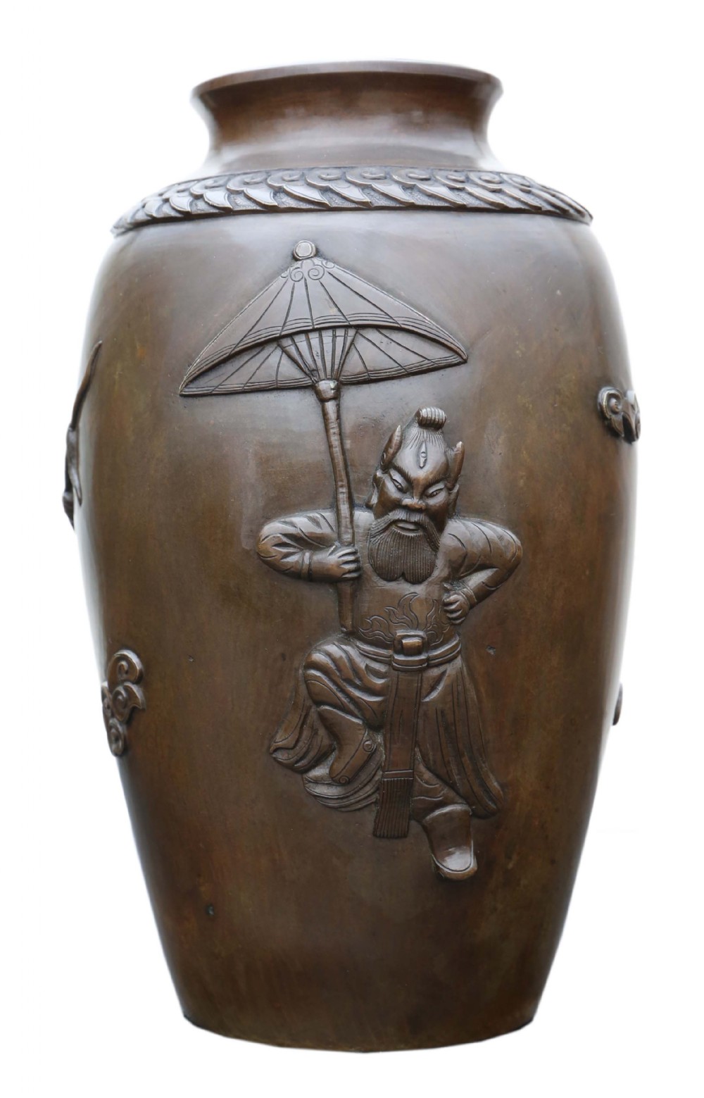 Japanese Meiji period bronze vase