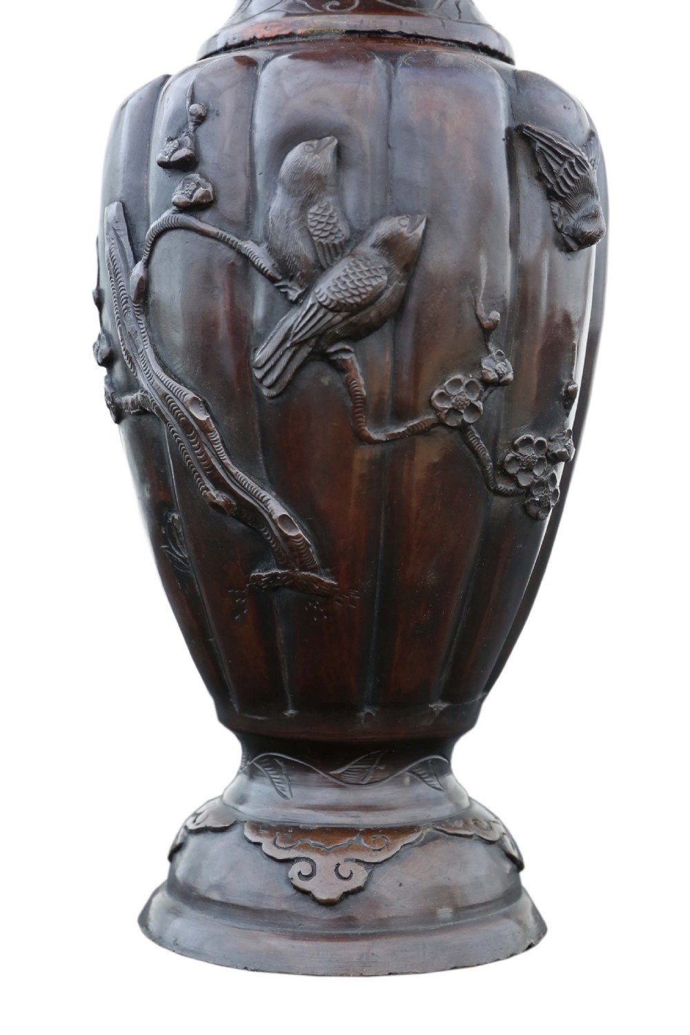Japanese bronze vase Meiji period View III