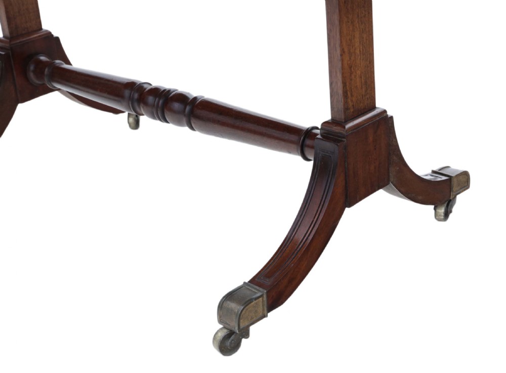 Late 19th Century inlaid mahogany folding sofa table. View VI