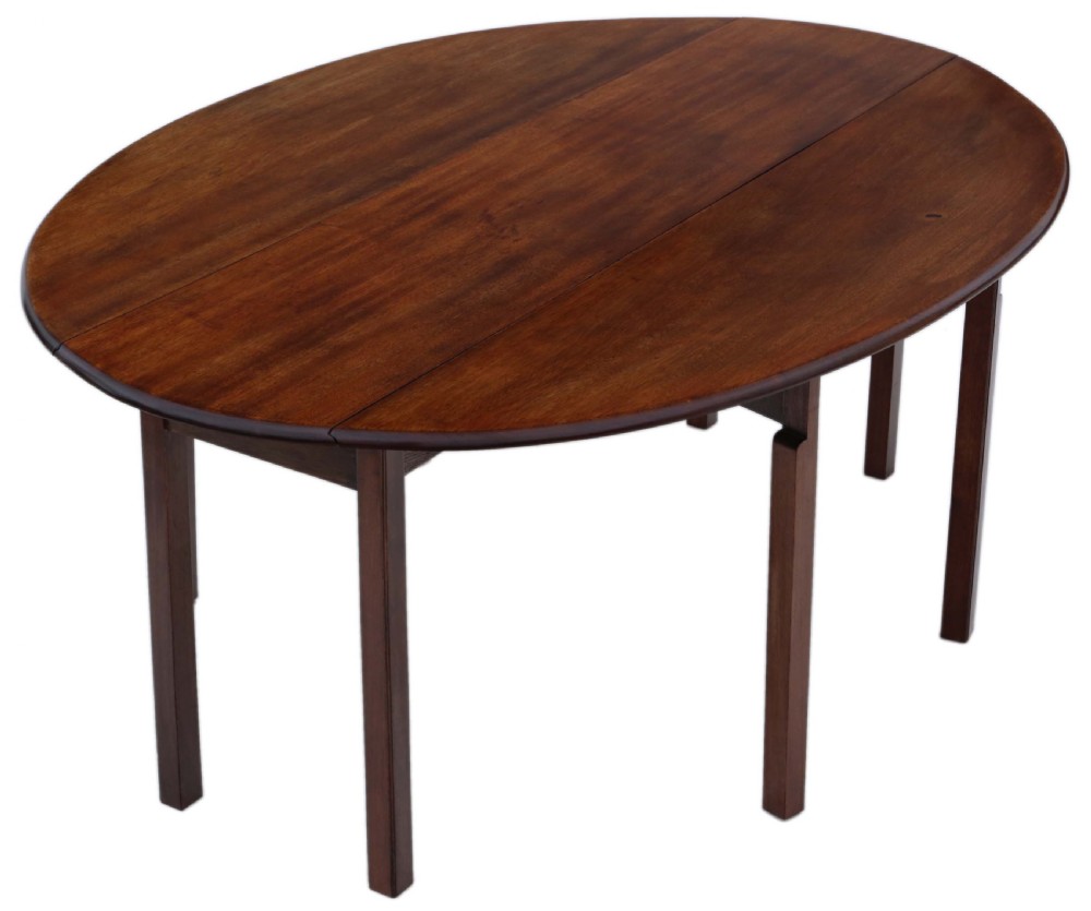 Mahogany gateleg wake dining table C1920 View II