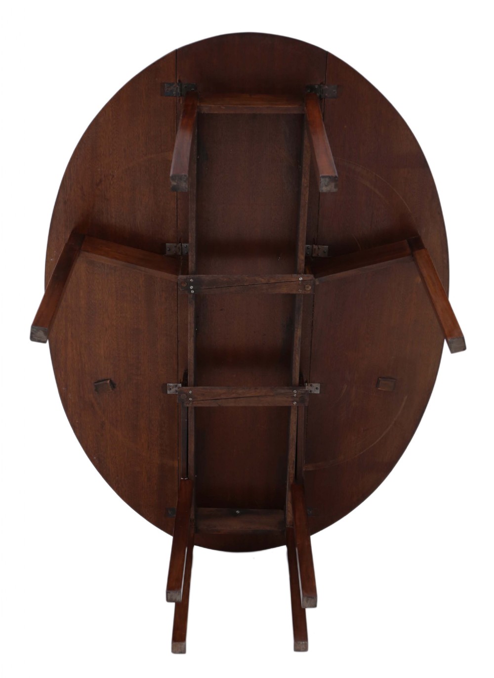 Mahogany gateleg wake dining table C1920 View VIII