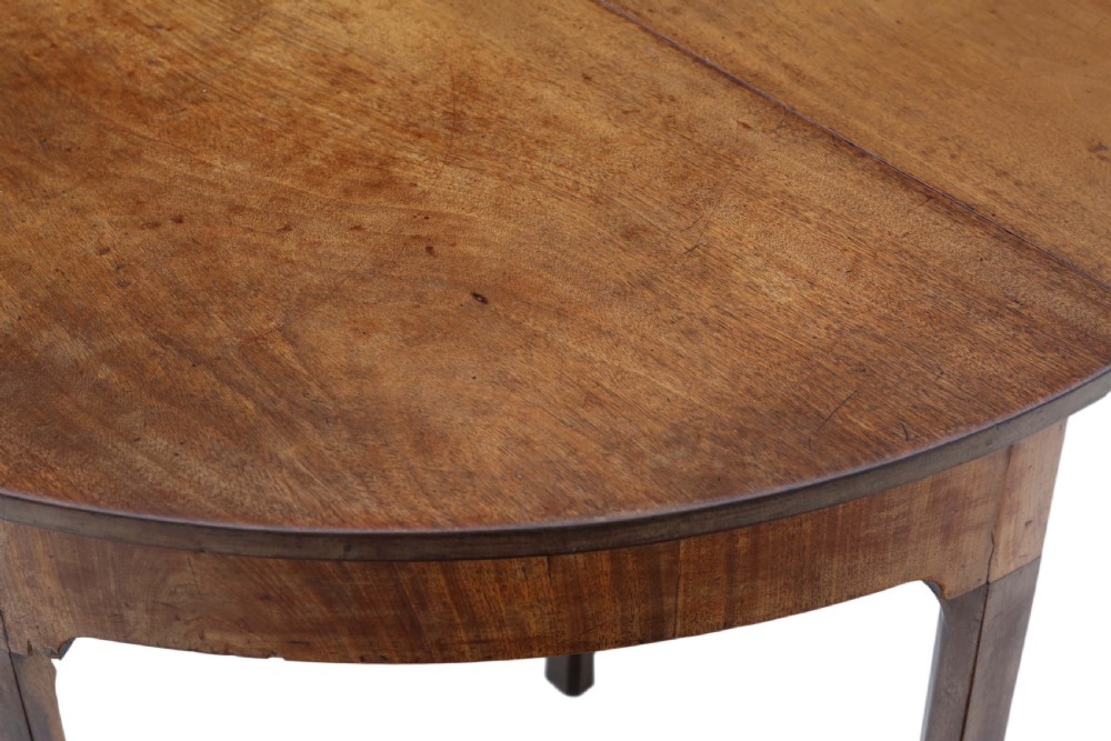 Georgian C1800 mahogany dining table ~ 4' x 8'8