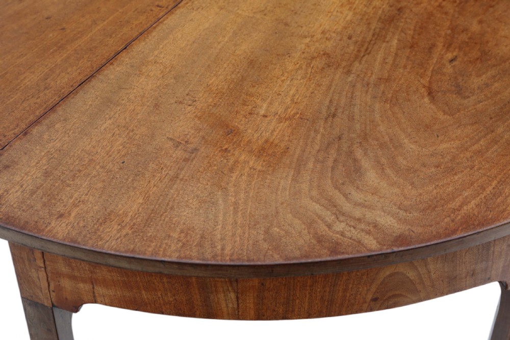 Georgian C1800 mahogany dining table ~ 4' x 8'8