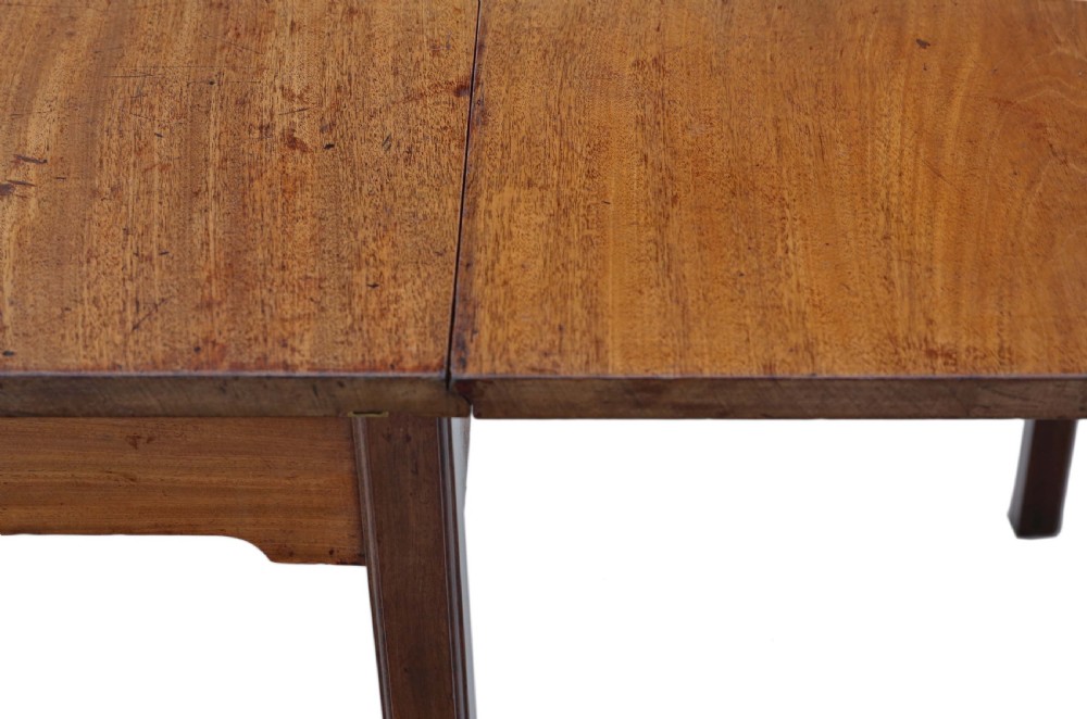 Georgian C1800 mahogany dining table ~ 4' x 8'8