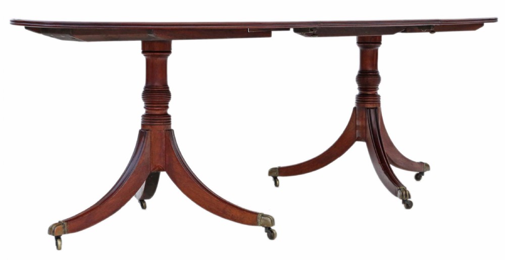 ANTIQUE LARGE FINE QUALITY ~7' MAHOGANY EXTENDING DINING TABLE View III