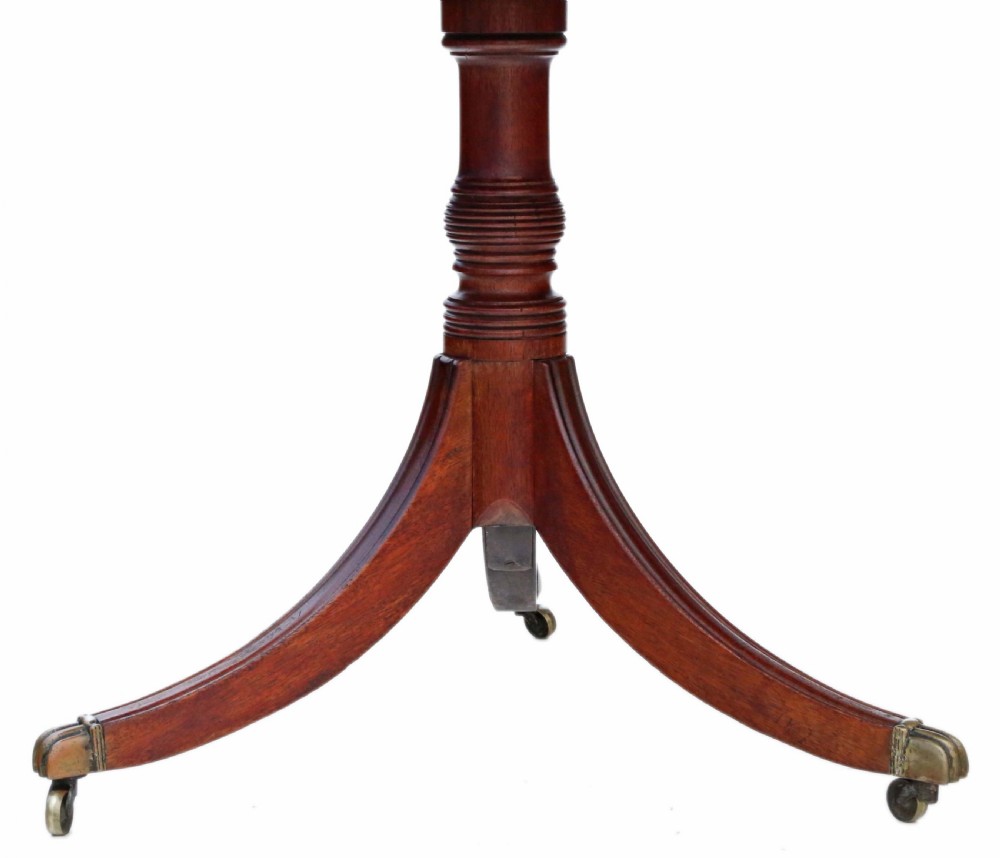 ANTIQUE LARGE FINE QUALITY ~7' MAHOGANY EXTENDING DINING TABLE View VII