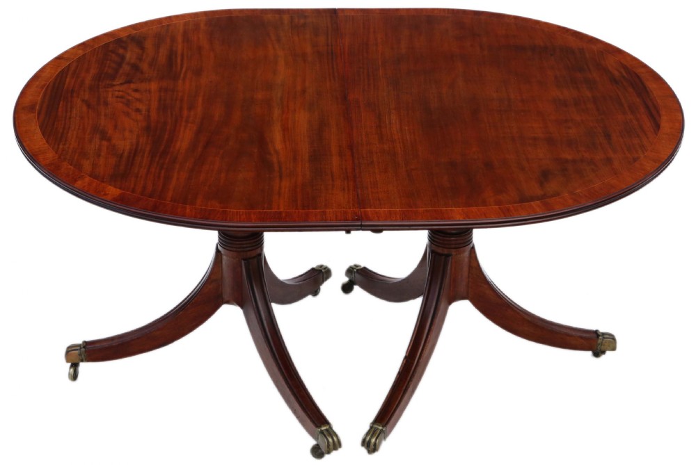 ANTIQUE LARGE FINE QUALITY ~7' MAHOGANY EXTENDING DINING TABLE View X