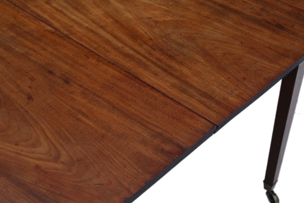 ANTIQUE VERY LARGE FINE QUALITY ~9' CUBAN MAHOGANY EXTENDING DINING TABLE View III