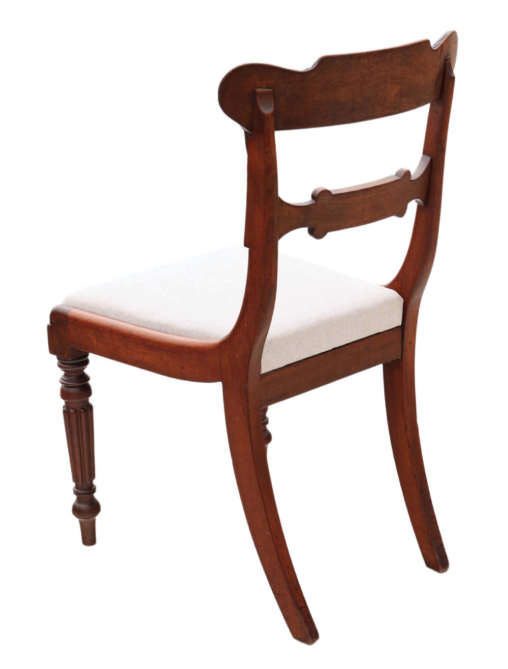 Set of 10 Regency C1825-1835 carved mahogany dining chairs View V