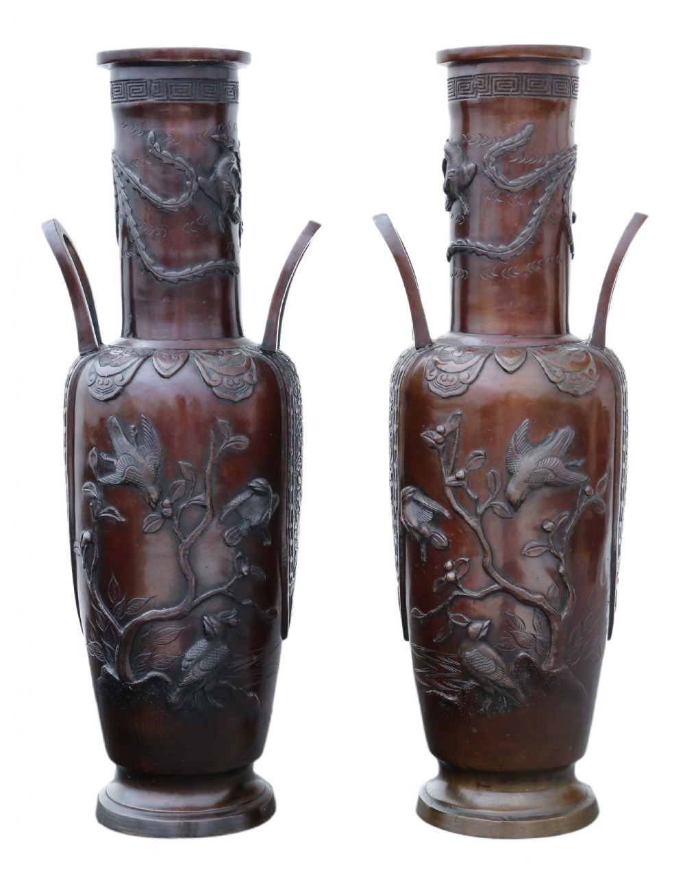 Late 19th Century Chinese bronze champleve vase View IV