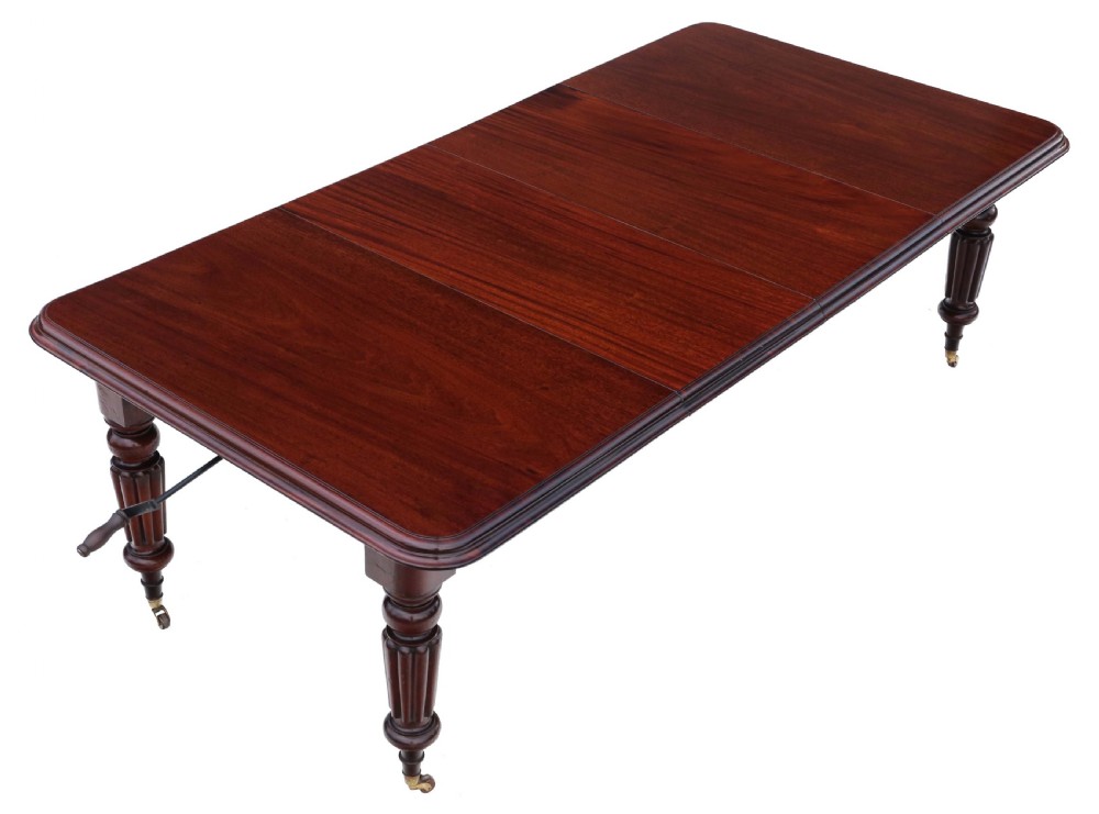 Victorian mahogany windout extending dining table View VI