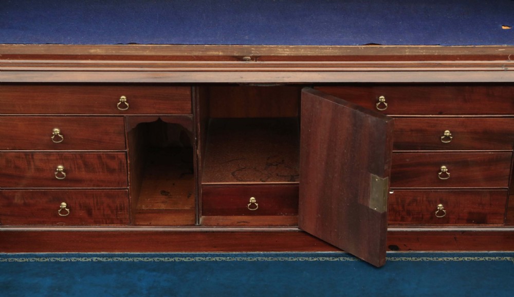 William IV mahogany glazed bureau bookcase View IV