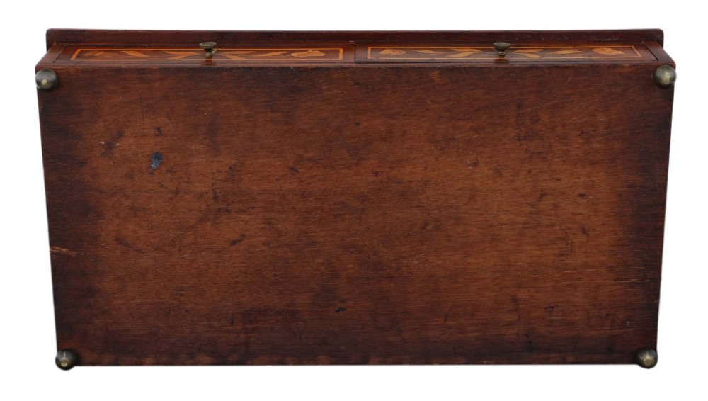 A 19th-century walnut swing mirror with intricate floral marquetry inlay across the frame, twin base drawers, and curved side supports. View VIII