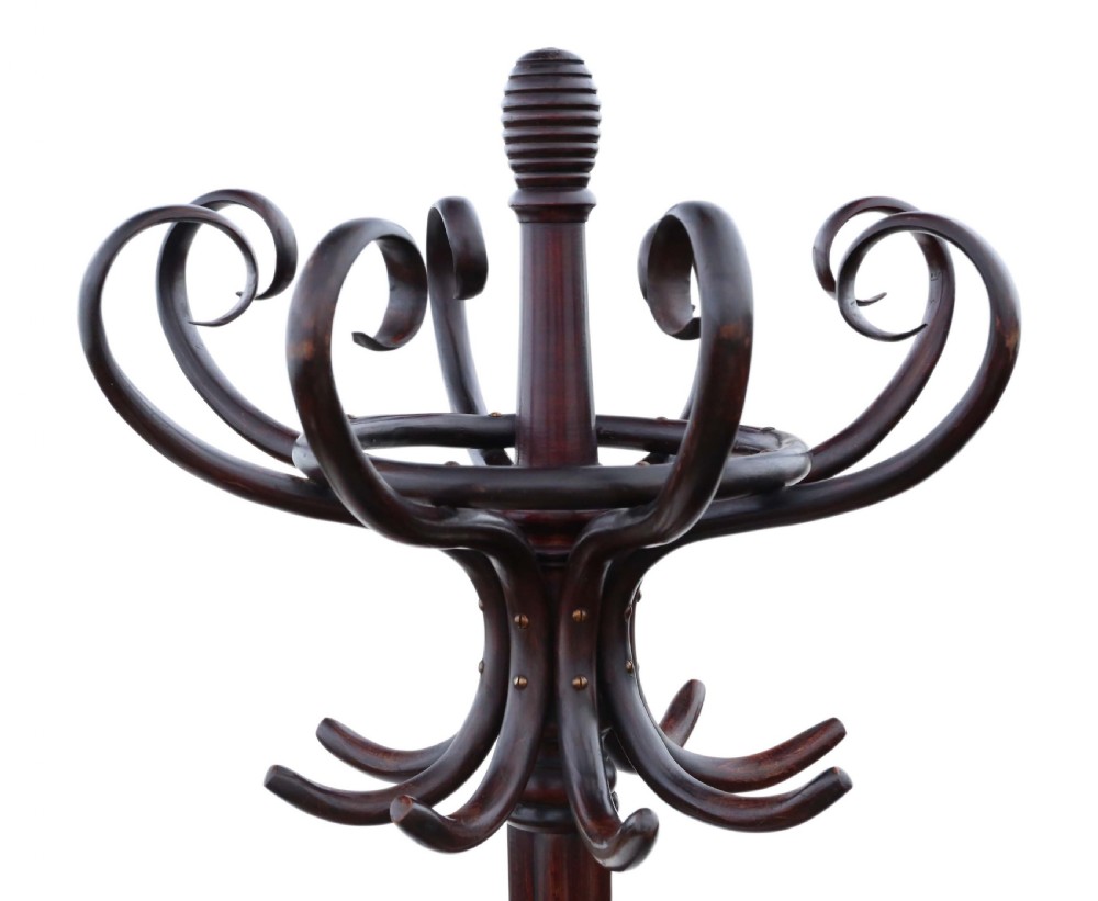 Victorian bentwood hall, coat, hat, stick, umbrella, stand View II