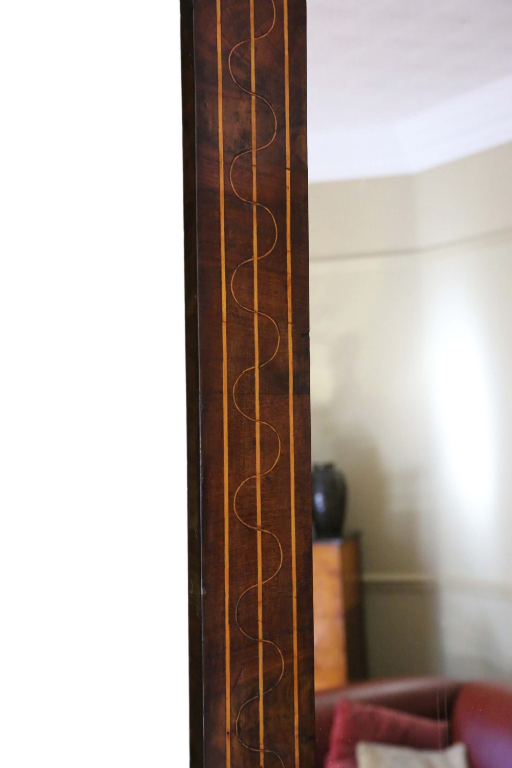 Georgian mahogany overmantle wall mirror View VI