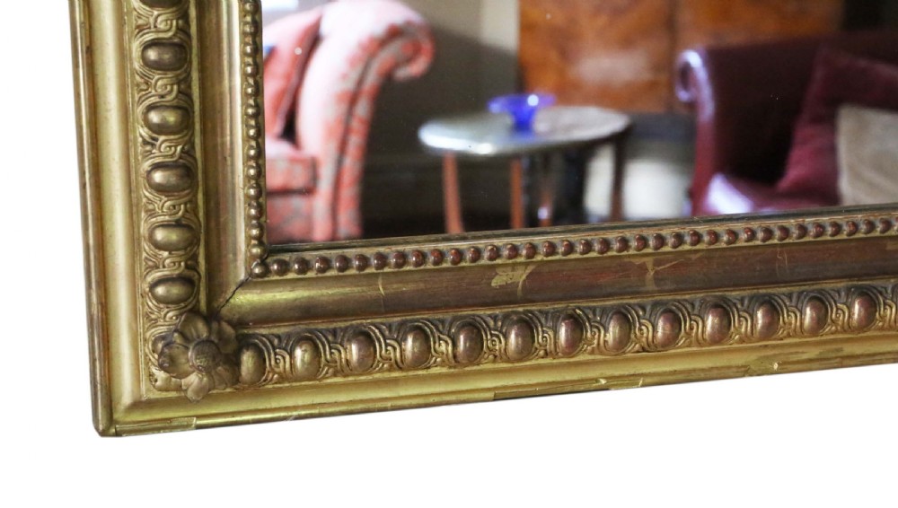 19th Century gilt mirror overmantle wall View VI
