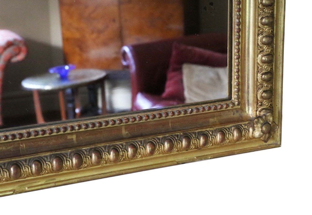 19th Century gilt mirror overmantle wall View VII