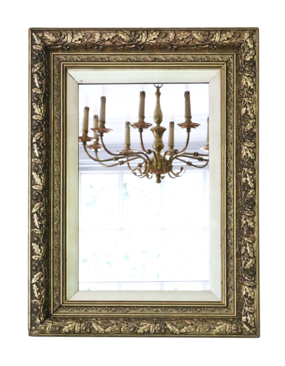 Large gilt 19th Century overmantle wall mirror