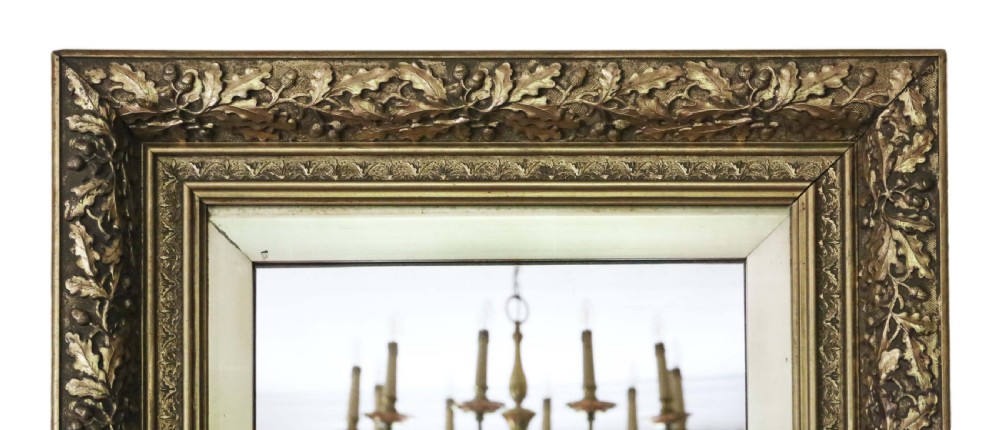 Large gilt 19th Century overmantle wall mirror View II
