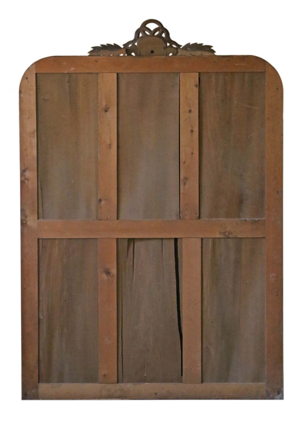 Large walnut  overmantle wall mirror C1900 View IX