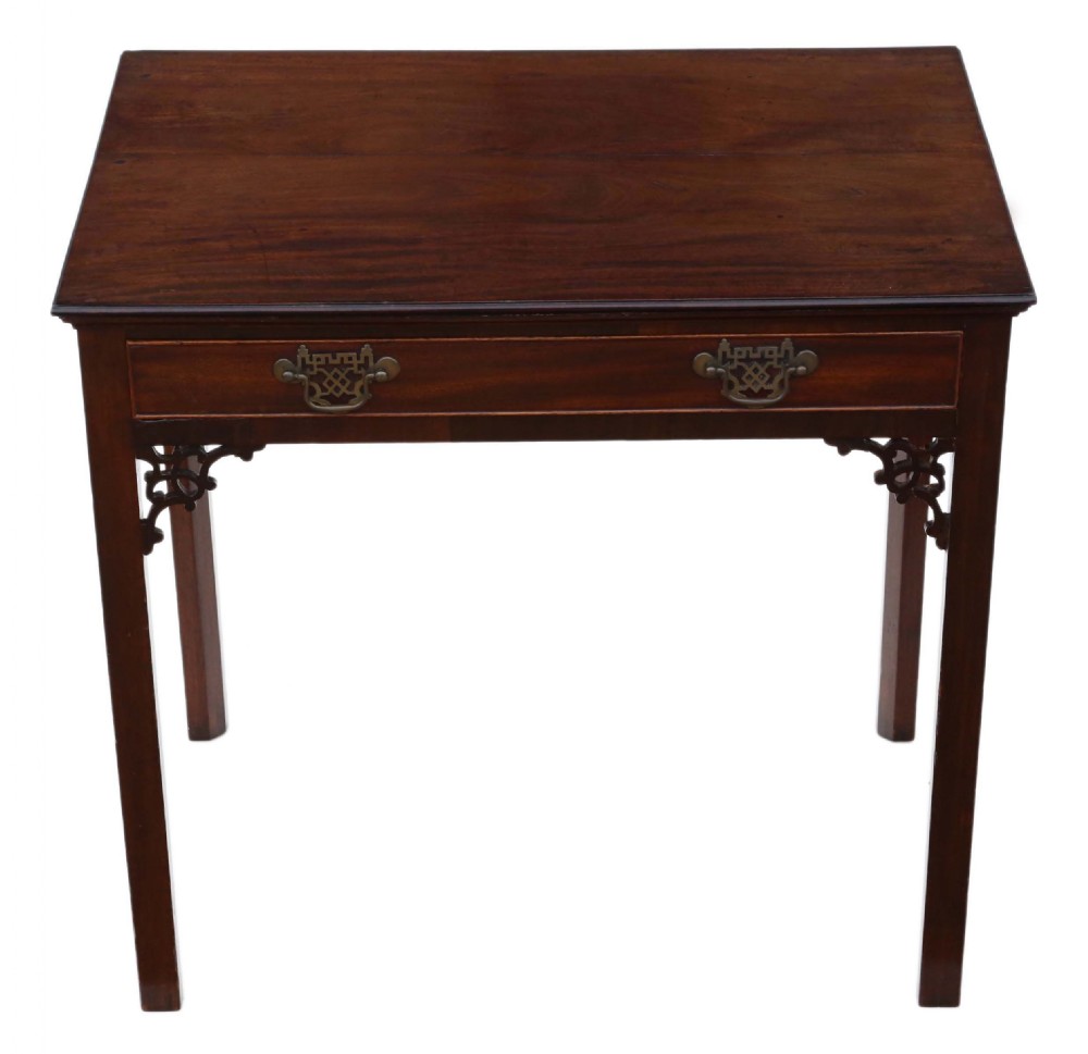 Georgian C1800 Cuban mahogany writing side table 