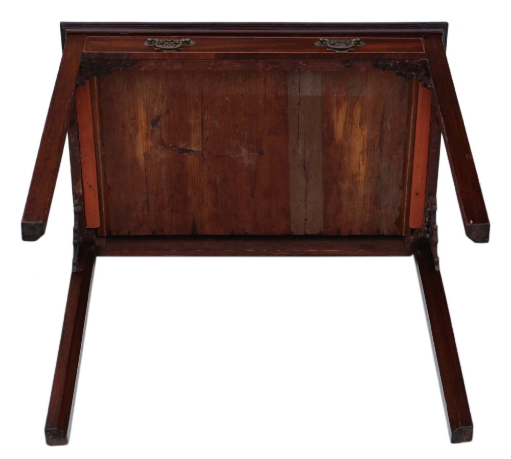 Georgian C1800 Cuban mahogany writing side table  View VIII