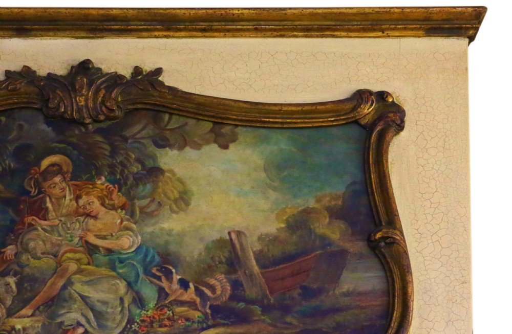 Gilt full height wall trumeau mirror  View II