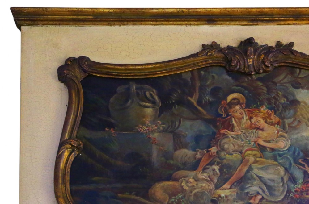 Gilt full height wall trumeau mirror  View III