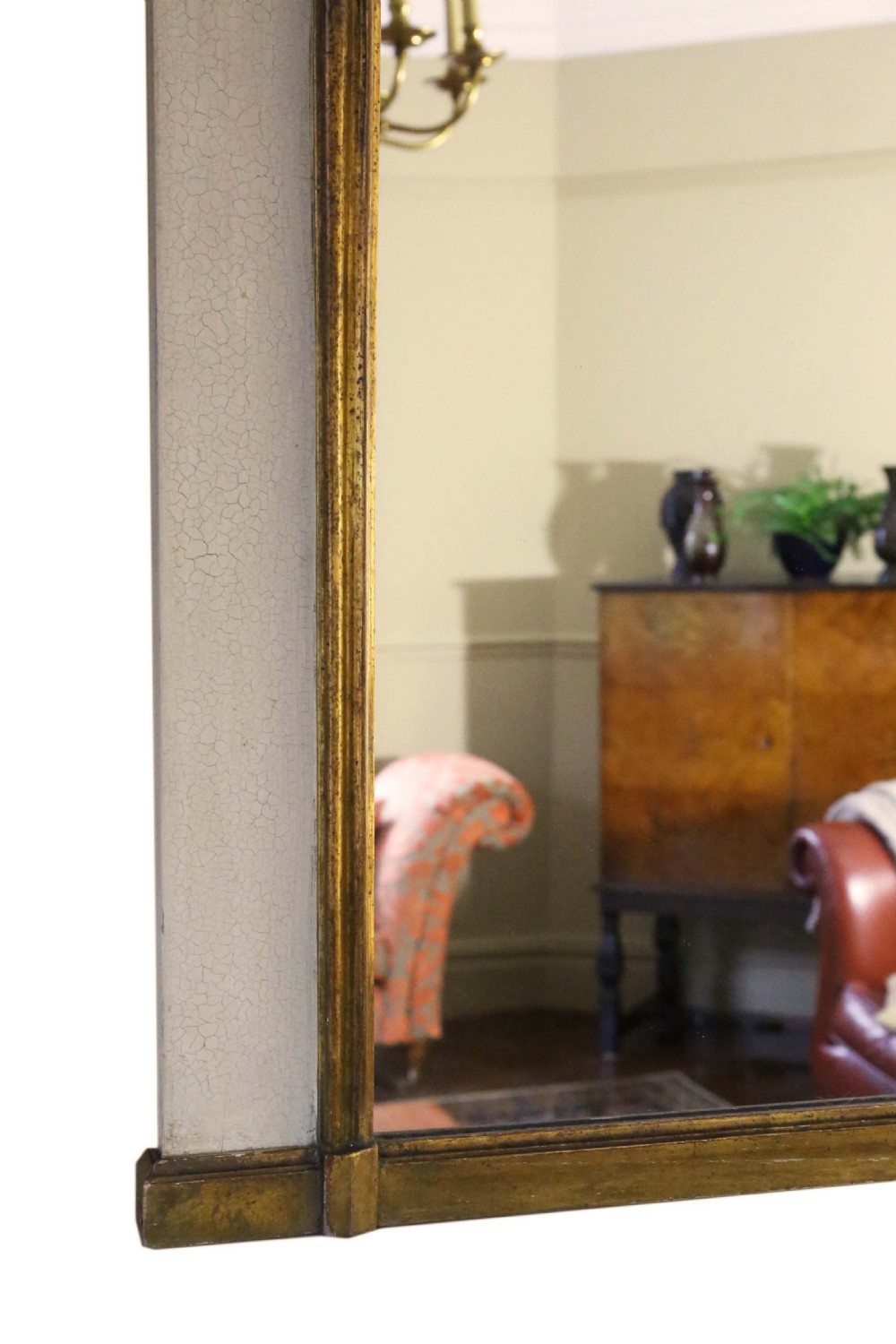 Gilt full height wall trumeau mirror  View VII