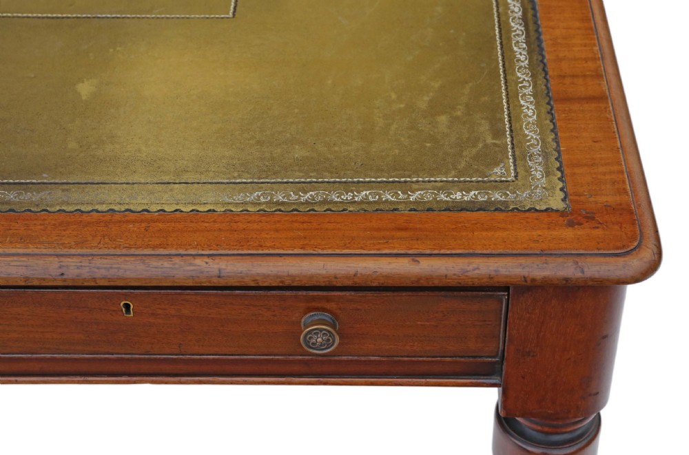 Victorian mahogany partners' writing desk View III