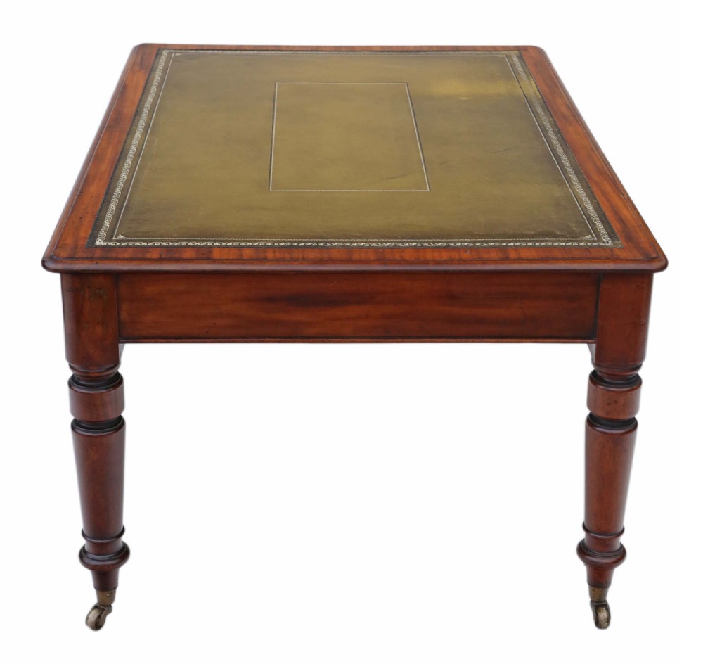 Victorian mahogany partners' writing desk View IV