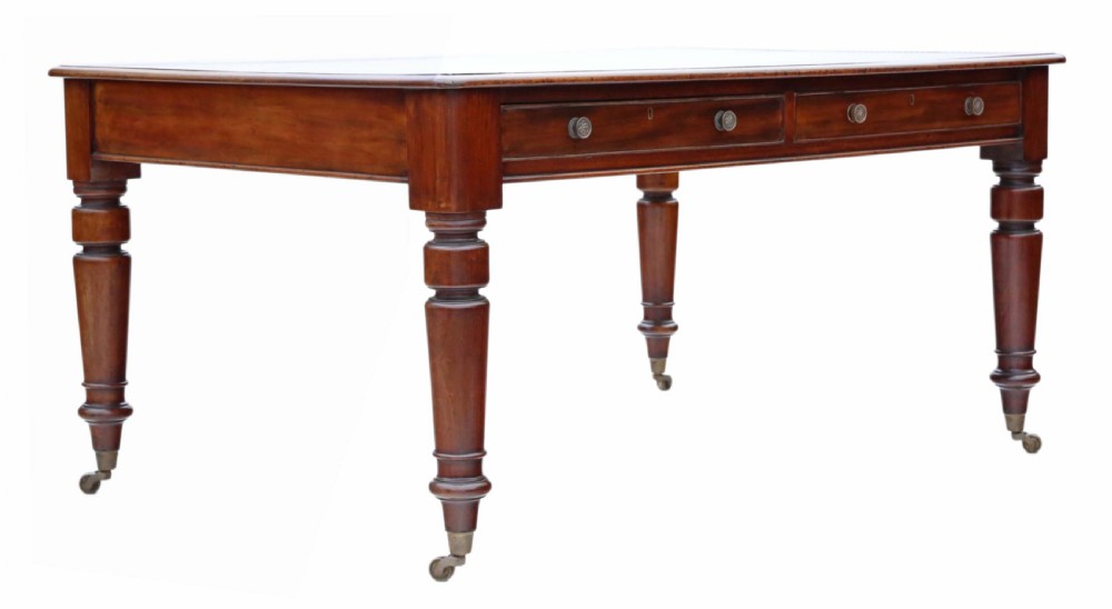 Victorian mahogany partners' writing desk View VIII