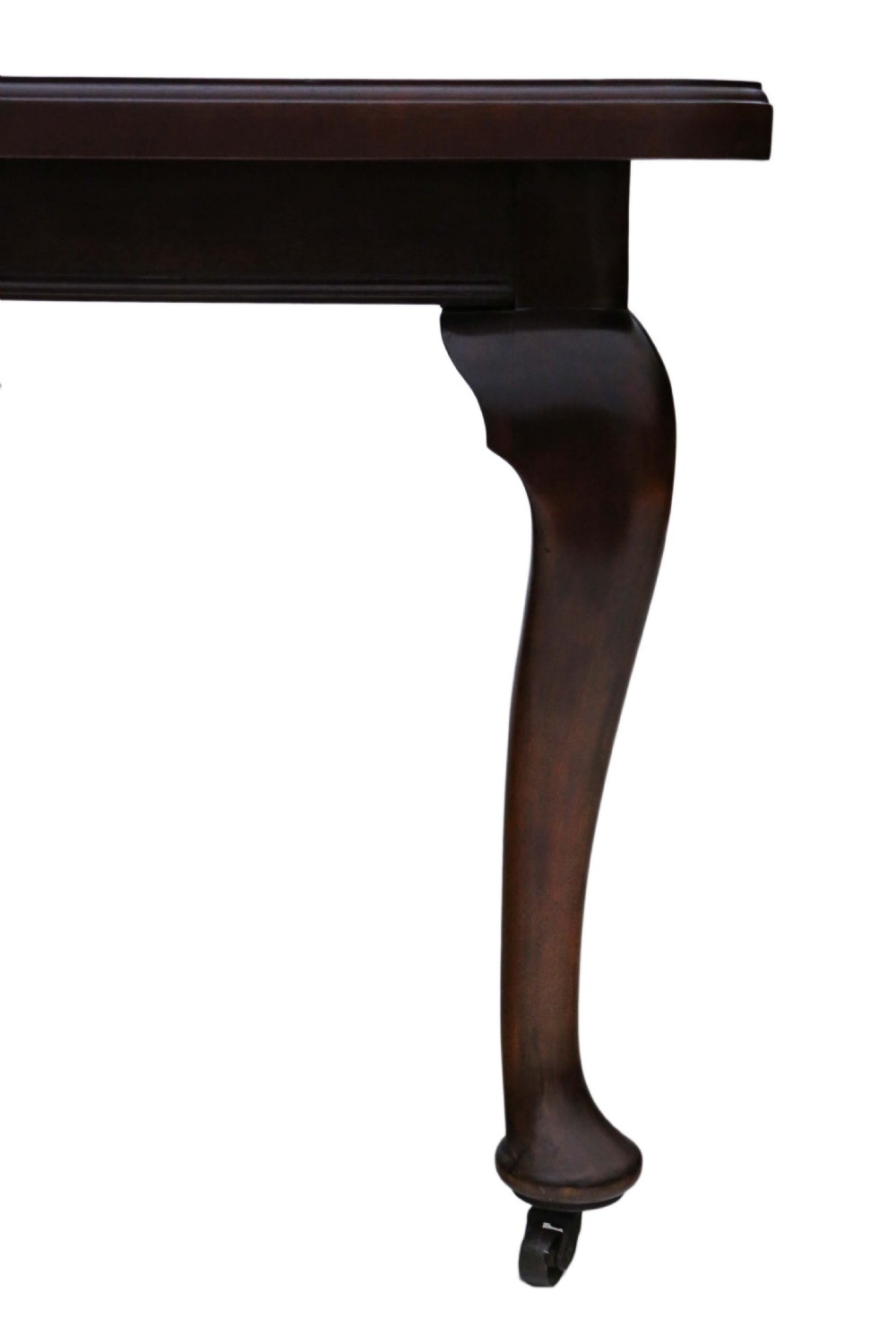 Large mahogany windout extending dining table 6'8