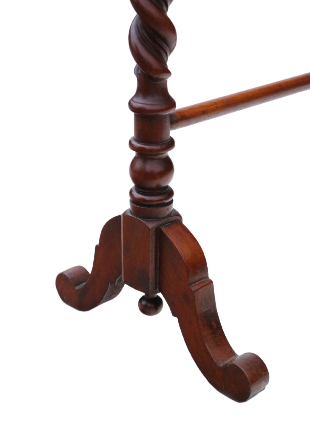 Mahogany towel rail stand Victorian View II
