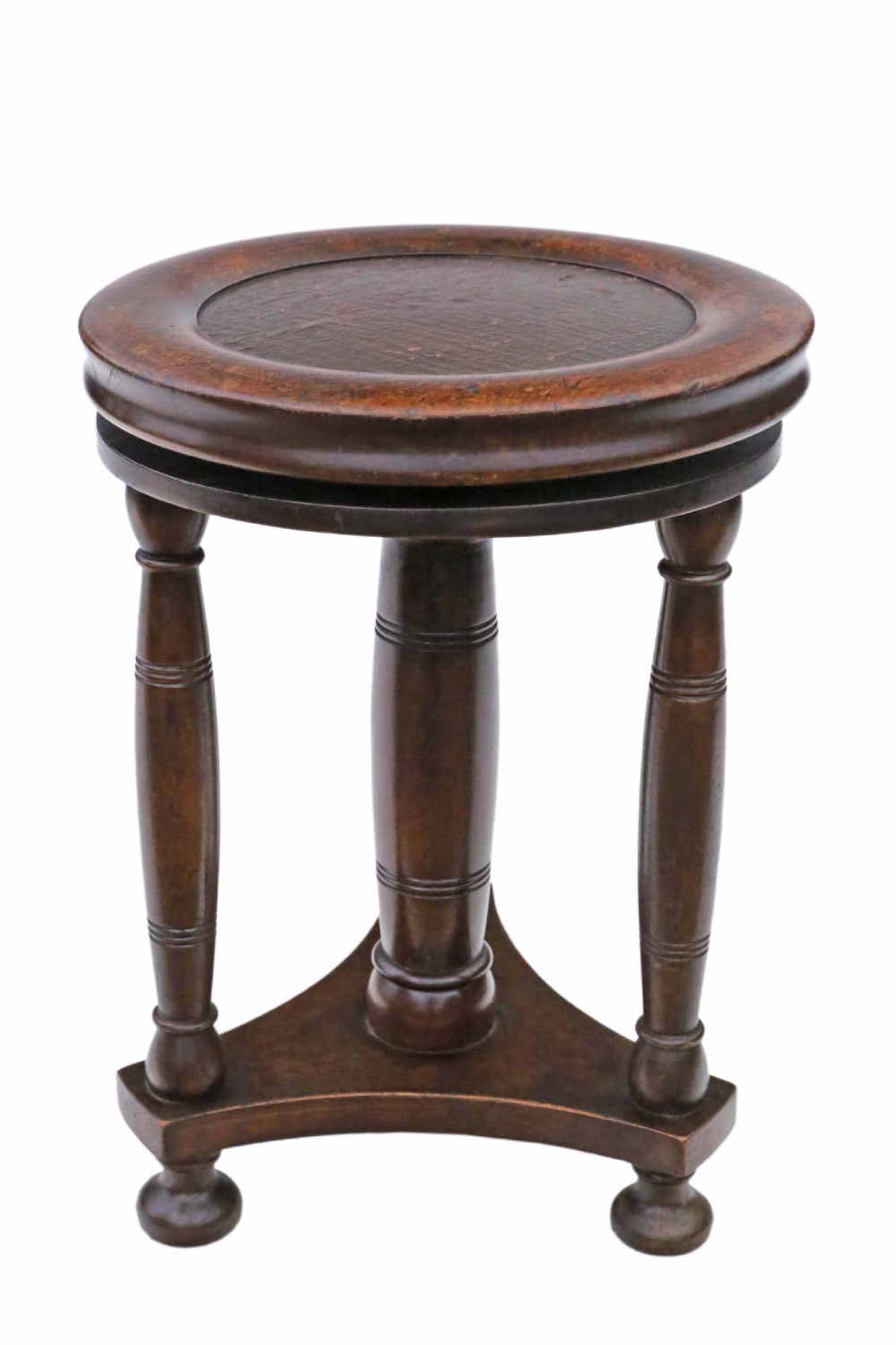 Victorian adjustable mahogany music stool 