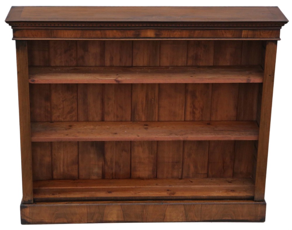 Victorian walnut adjustable bookcase 