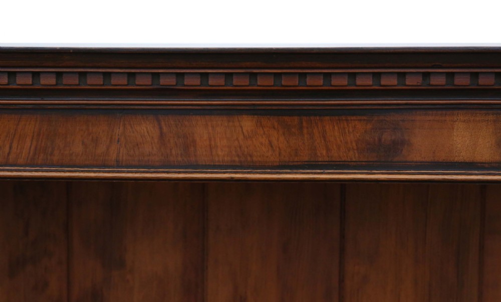 Victorian walnut adjustable bookcase  View III