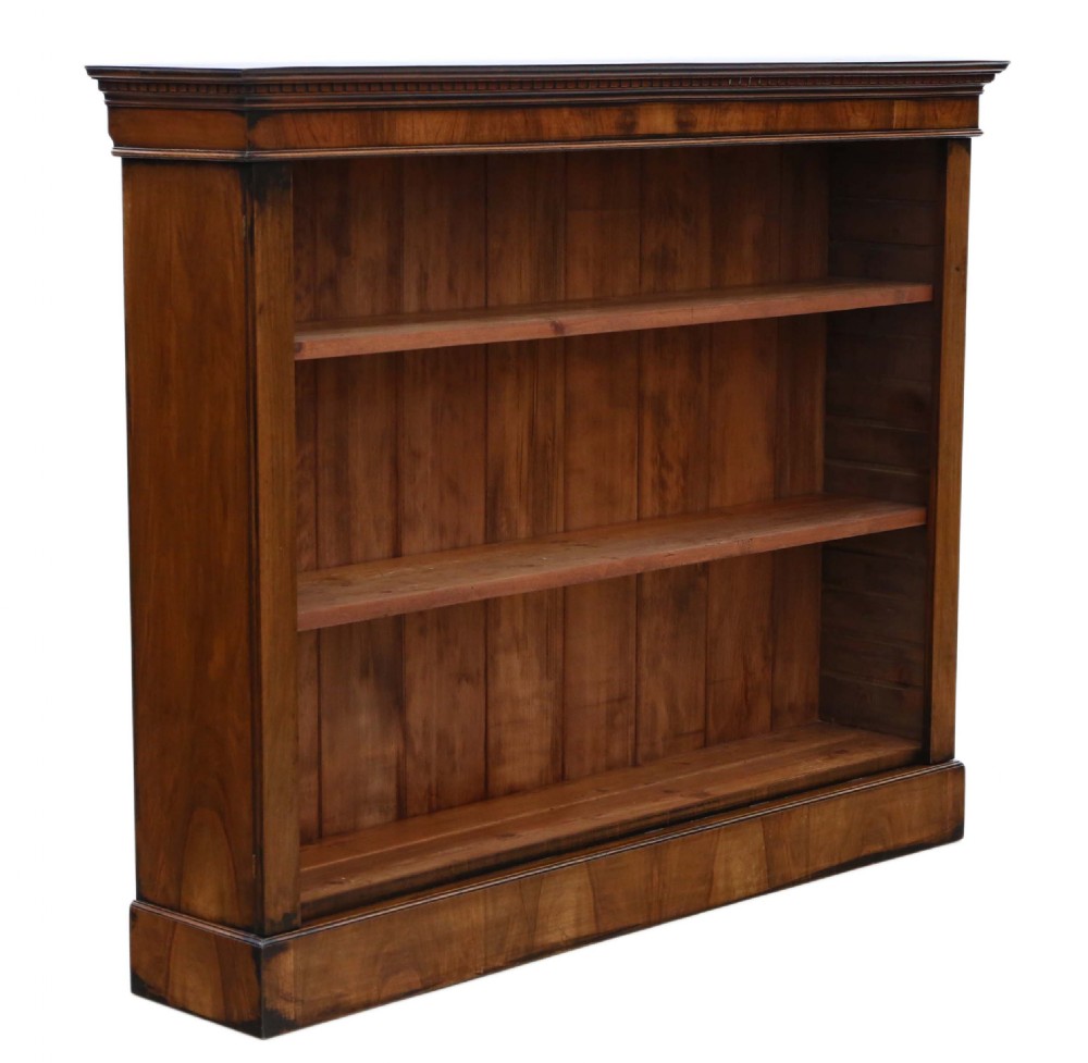 Victorian walnut adjustable bookcase  View IV