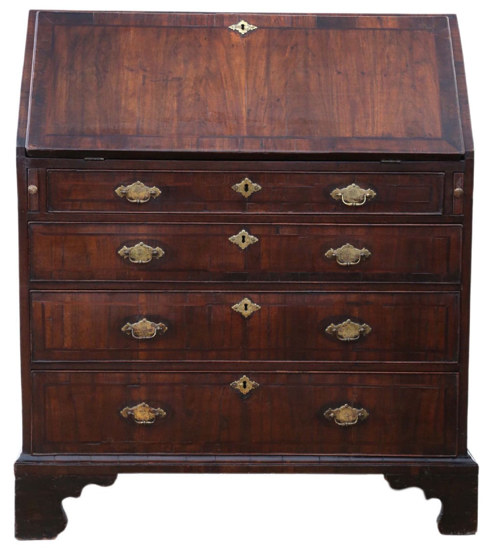 Georgian walnut bureau