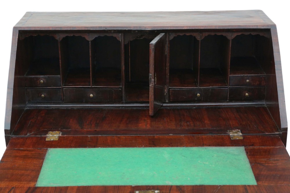 Georgian walnut bureau View III