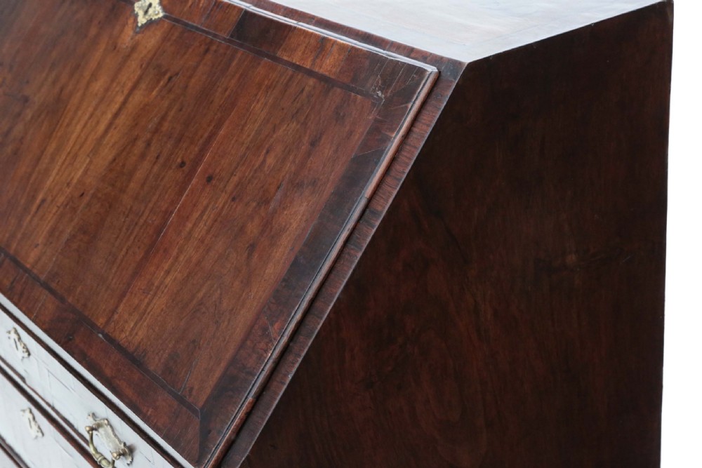 Georgian walnut bureau View VII